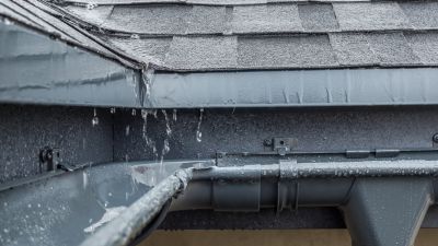 Gutter System Before Service